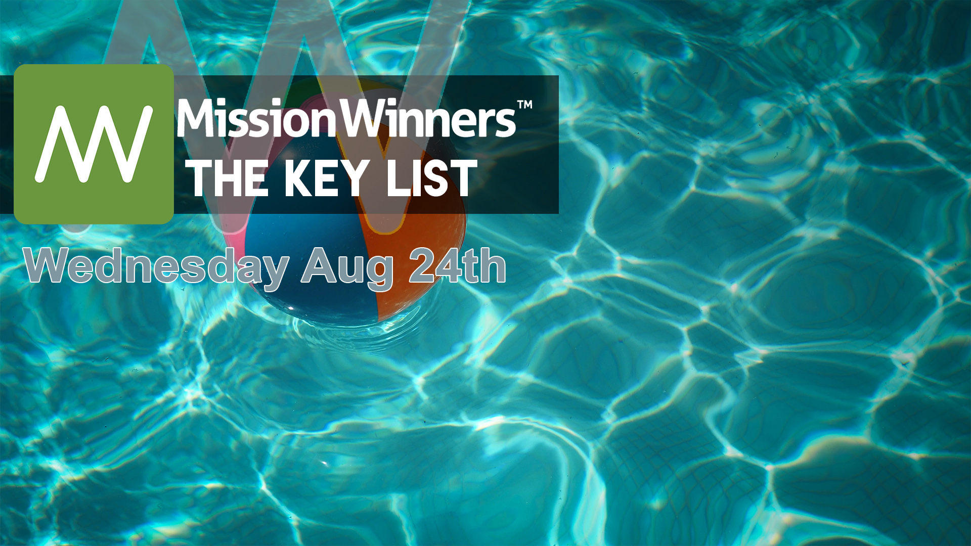 Key List™ Friday Apr 26 2024 - Mission Winners