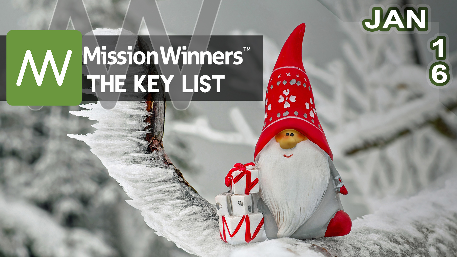 Key List™ Tuesday Jan 16 2024 - Mission Winners