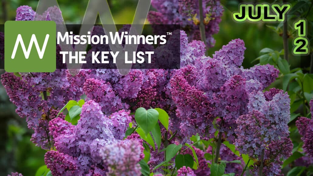 Key List™ Friday Jul 12 2024 - Mission Winners